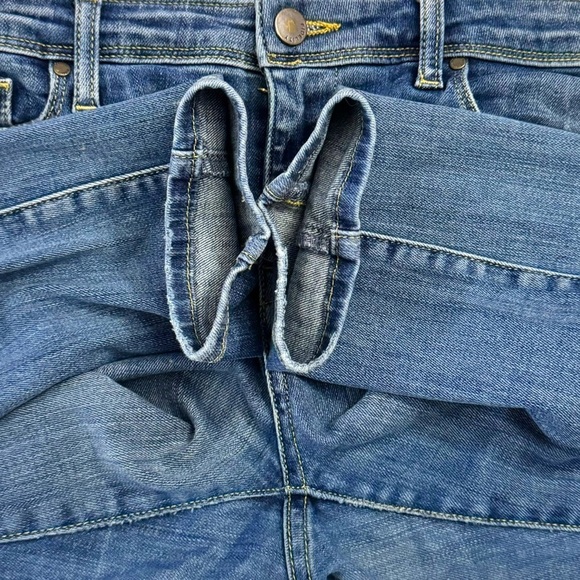 Fidelity Denim Mila Low Rise Ankle Slim Blue Jeans Faded Whiskering 30 - Picture 14 of 16